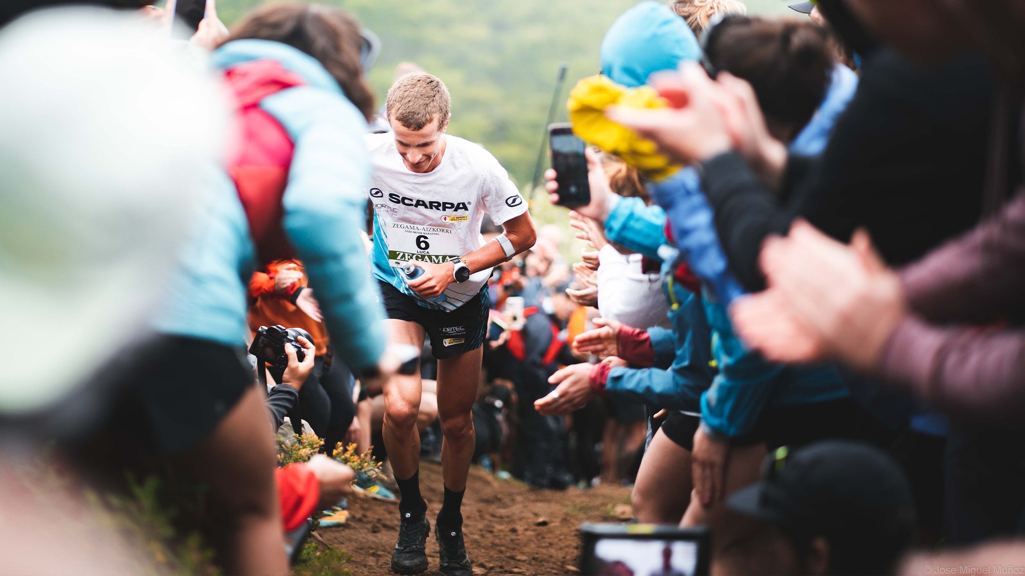 Scarpa athlete Luca Del Pero in Zegama