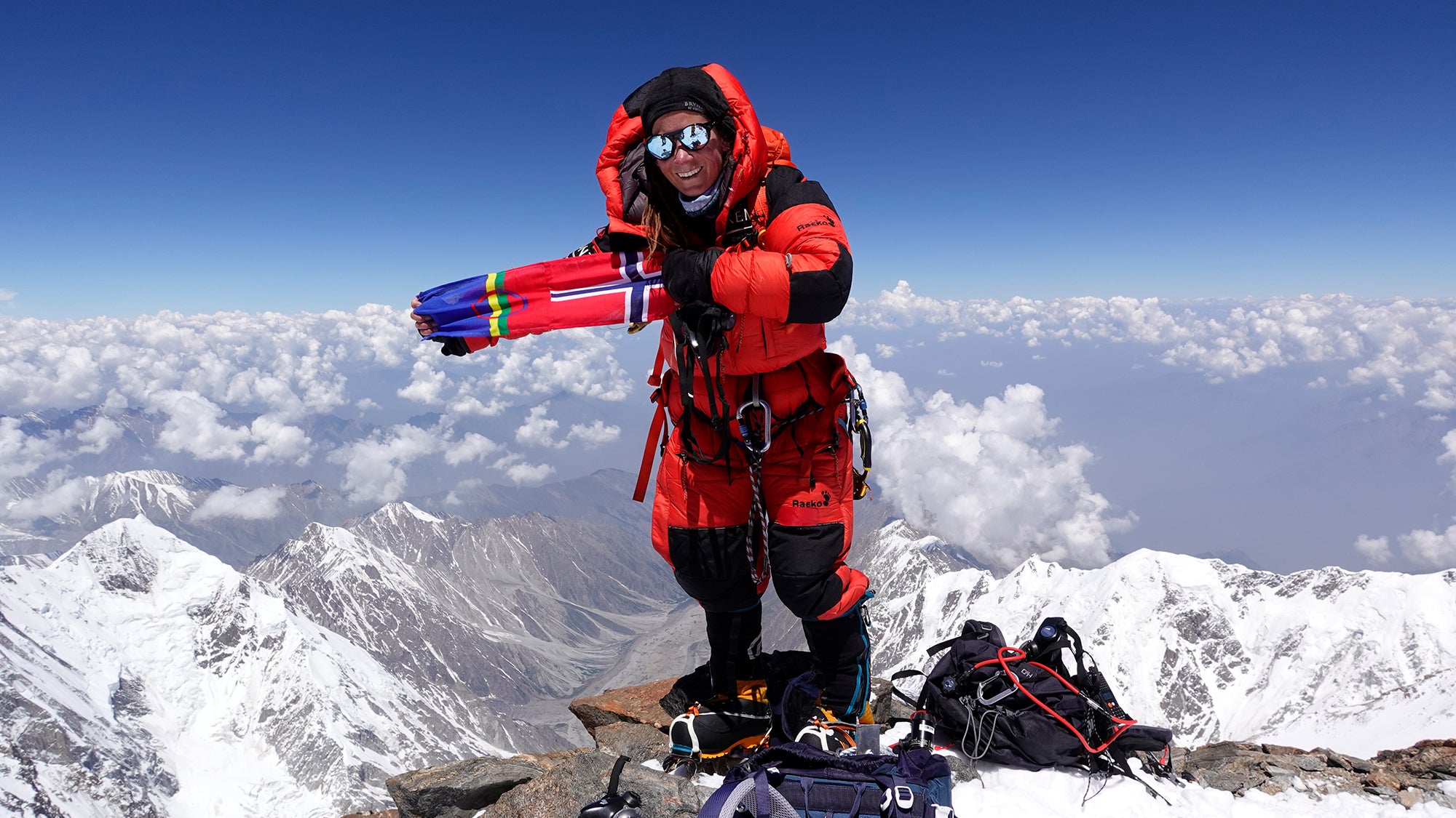 Kristin Harila on the top of the world