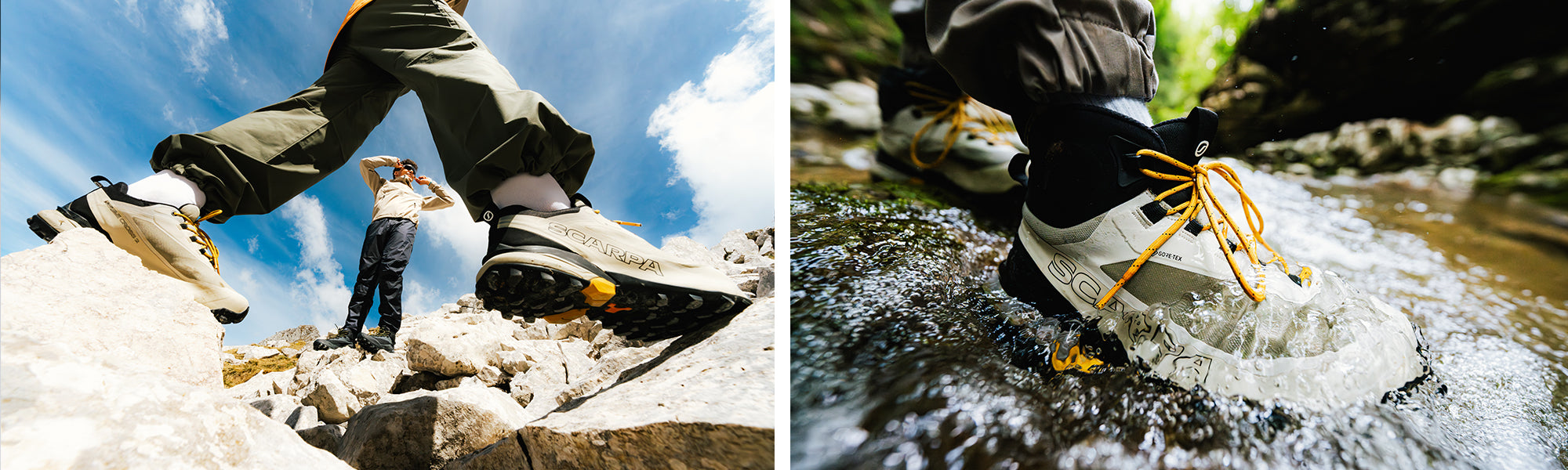 Close up of SCARPA's Ribelle Cross 2 MID GTX hiking shoes