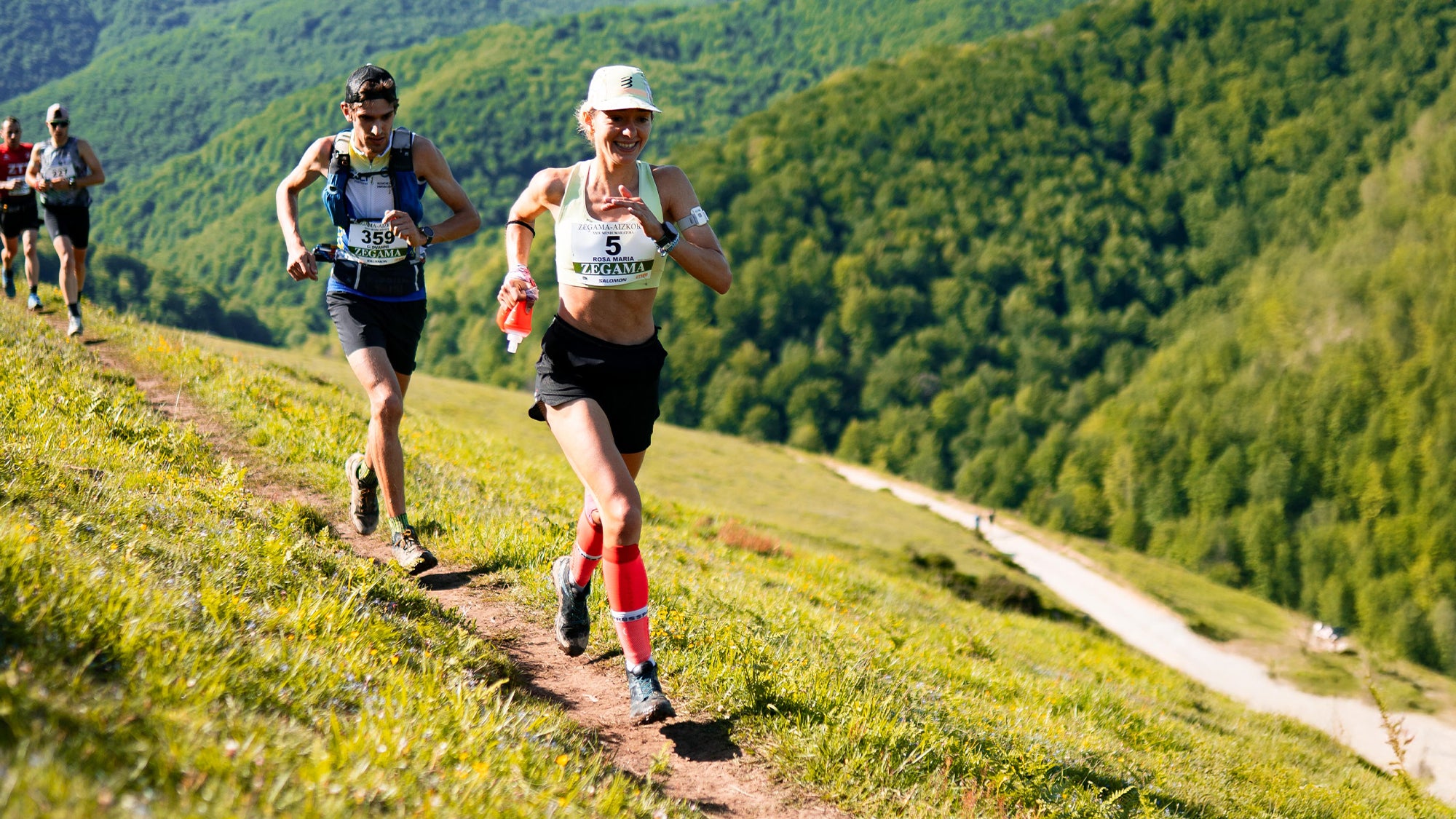 SCARPA athlete Rosa Lara racing in Zegama