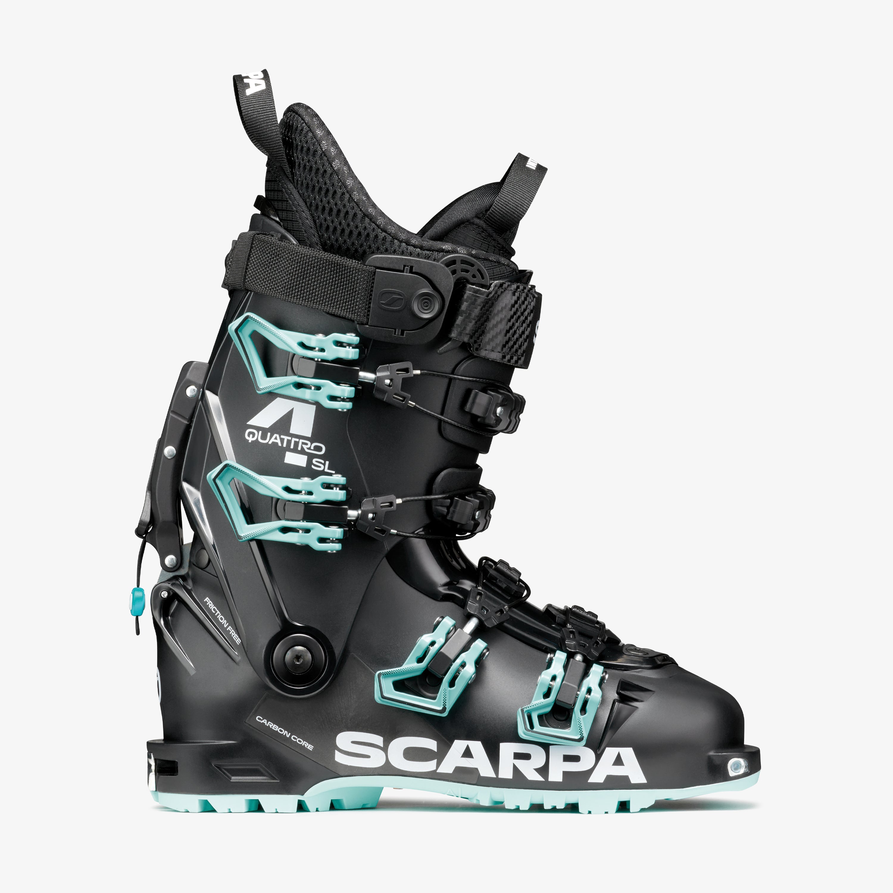SCARPA T1 スキーブーツ ブラック/シルバー SCARPA | Ski Boots, Rock Climbing, Mountaineering, Hiking