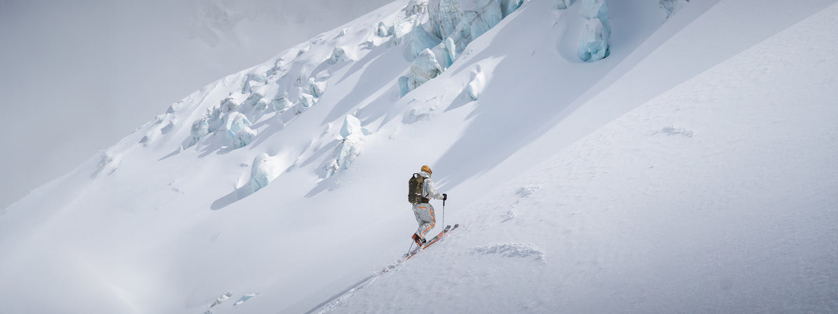Bruno Compagnet skiing in SCARPA Maestrale ski mountaineering boots.
