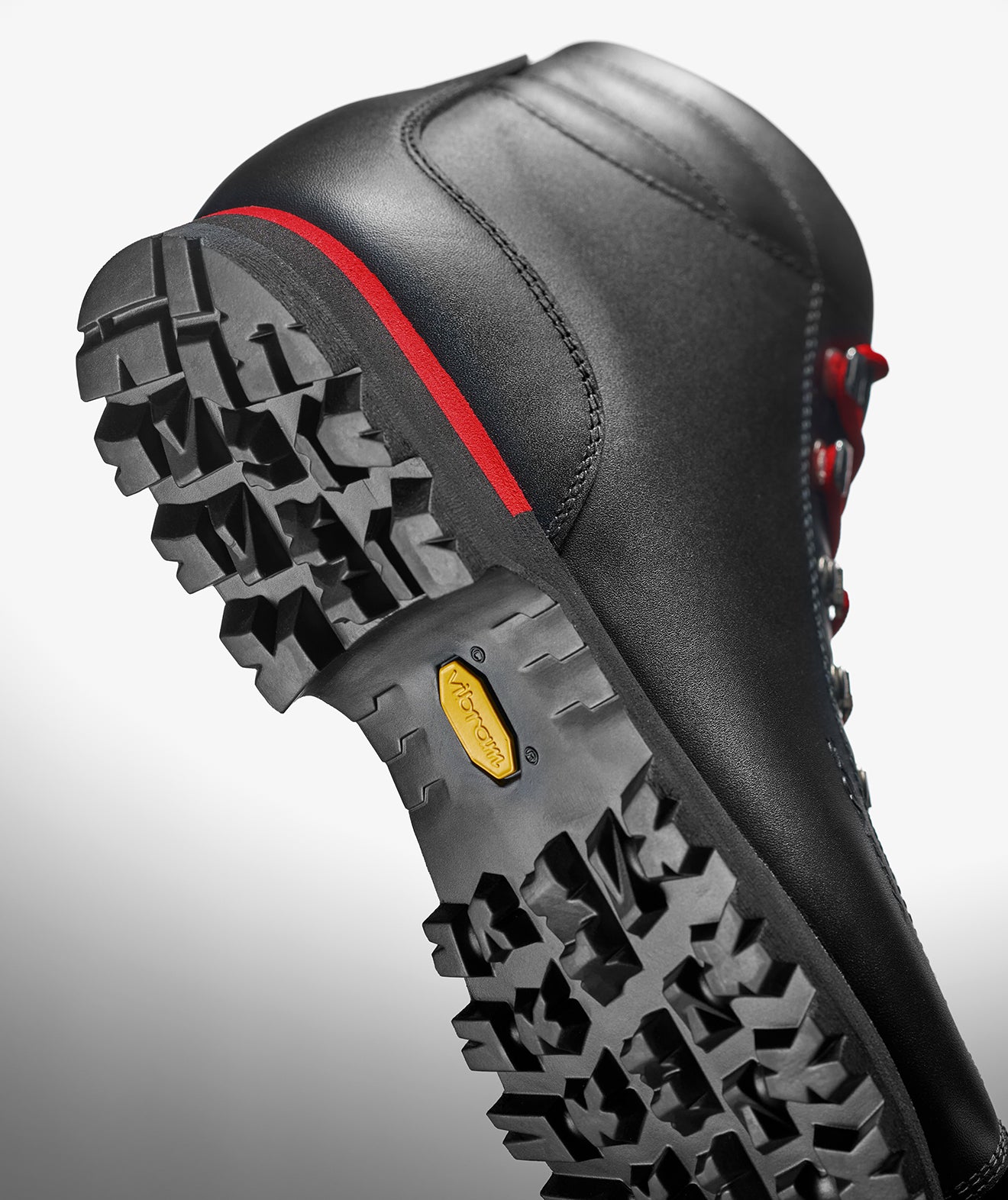 Close-up of the sole of SCARPA's Primitive boot, designed to provide softness and stability