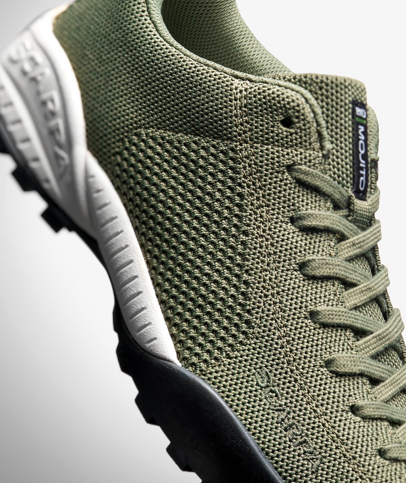 Close-up of SCARPA's Mojito BIO semplified design.