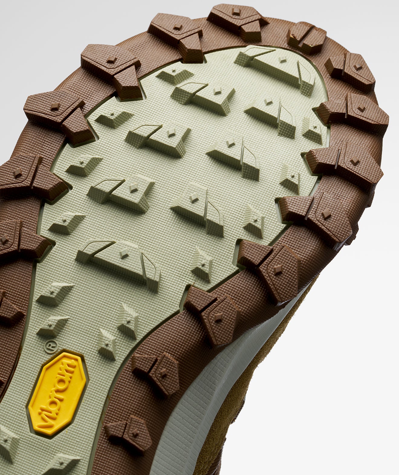 Close-up of SCARPA's Rove Vibram sole