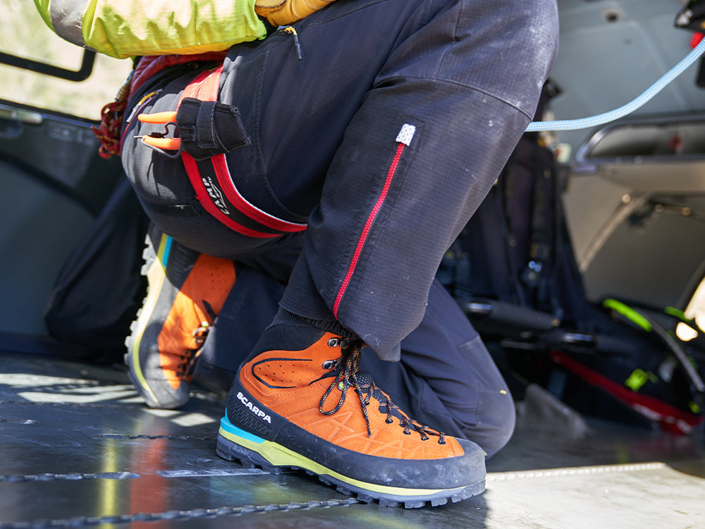 Zodiac Tech GTX boots worn by mountain guides