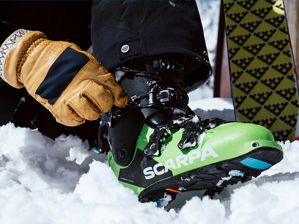 4 quattro pro SCARPA freeride boot closeup