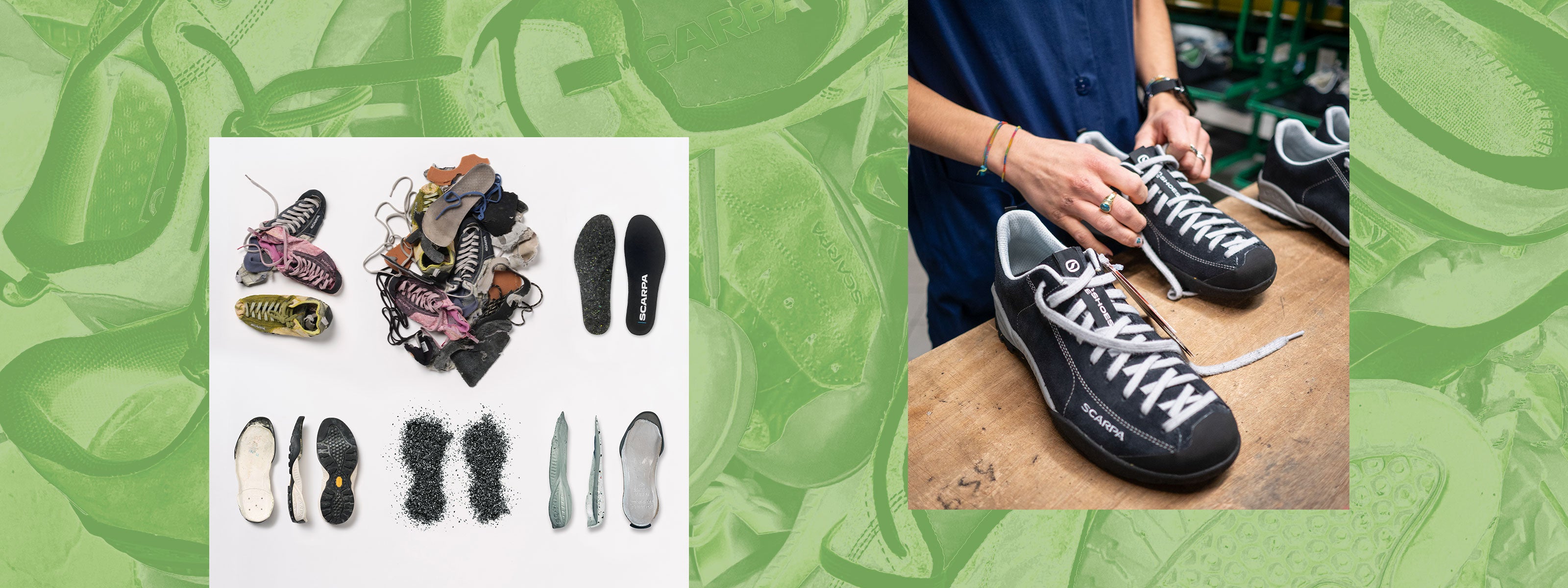 MOJITO RE-Shoes the urban lifestyle made from recycled end-of-life MOJITO shoes