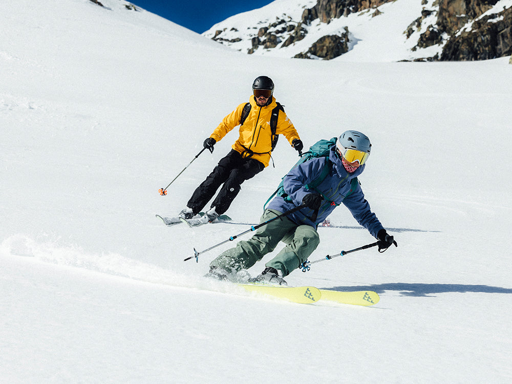 Alpine touring downhill with F1 GT
