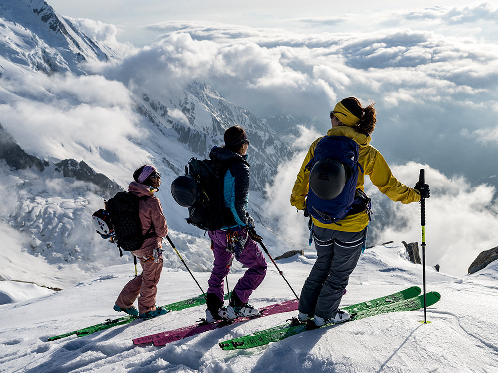Giulia Monego on a mountain top wearing GEA
