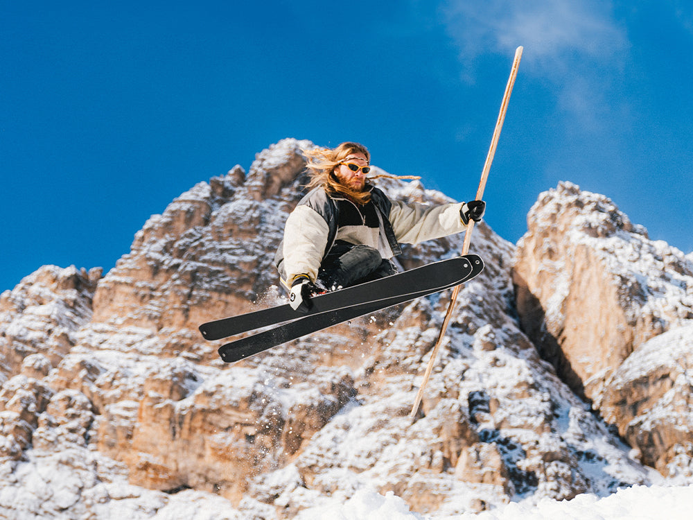 Telemark downhill with TX PRO in Dolomites