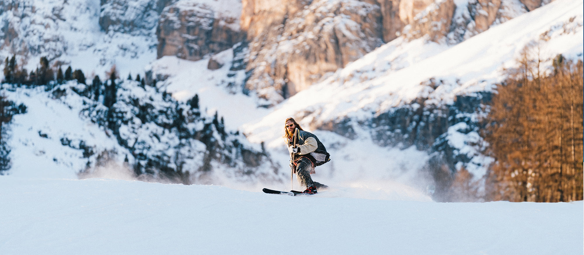 Telemark downhill with TX PRO