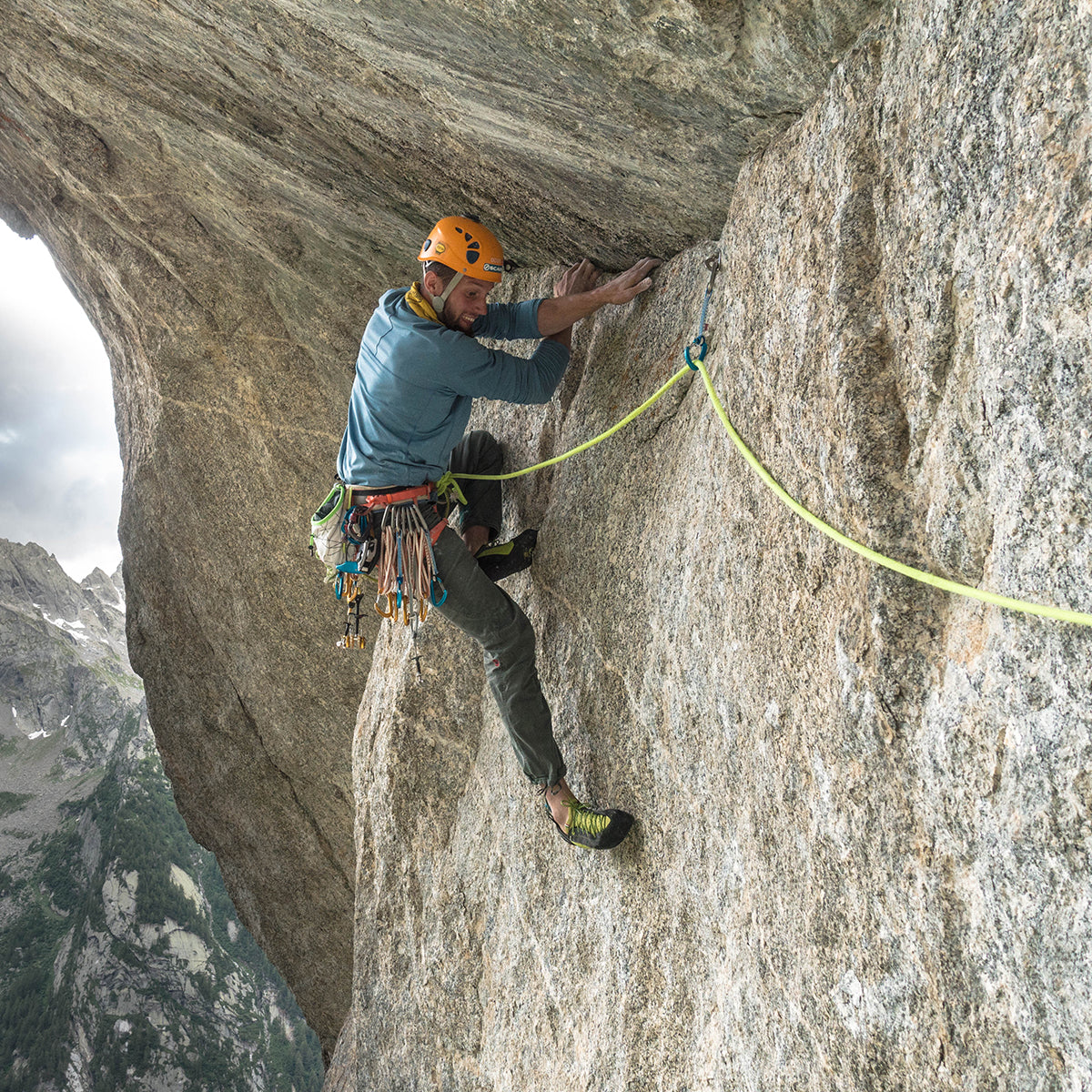 Balance performance  with scarpa climbing shoe