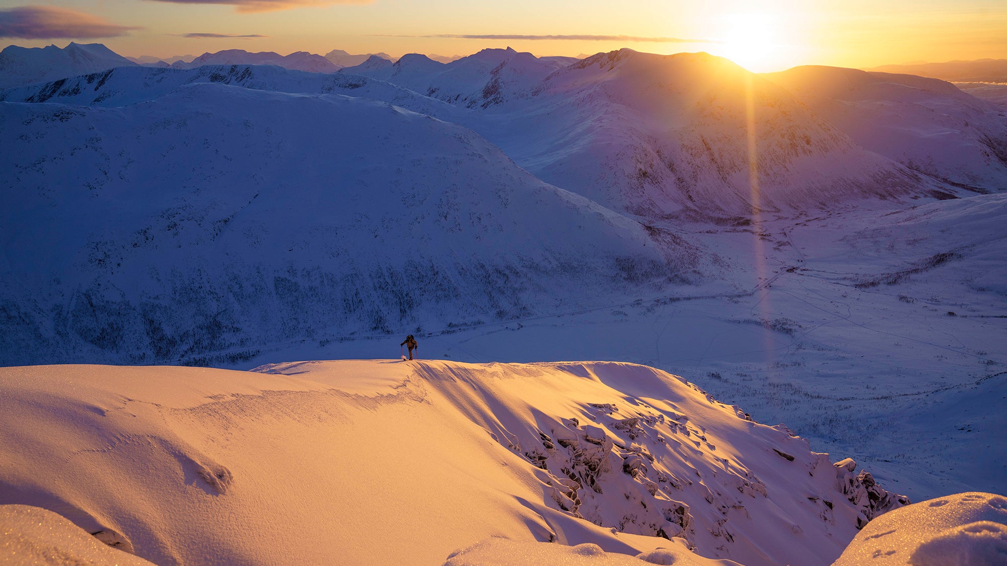 Bruno Compagnet skiing in Norway