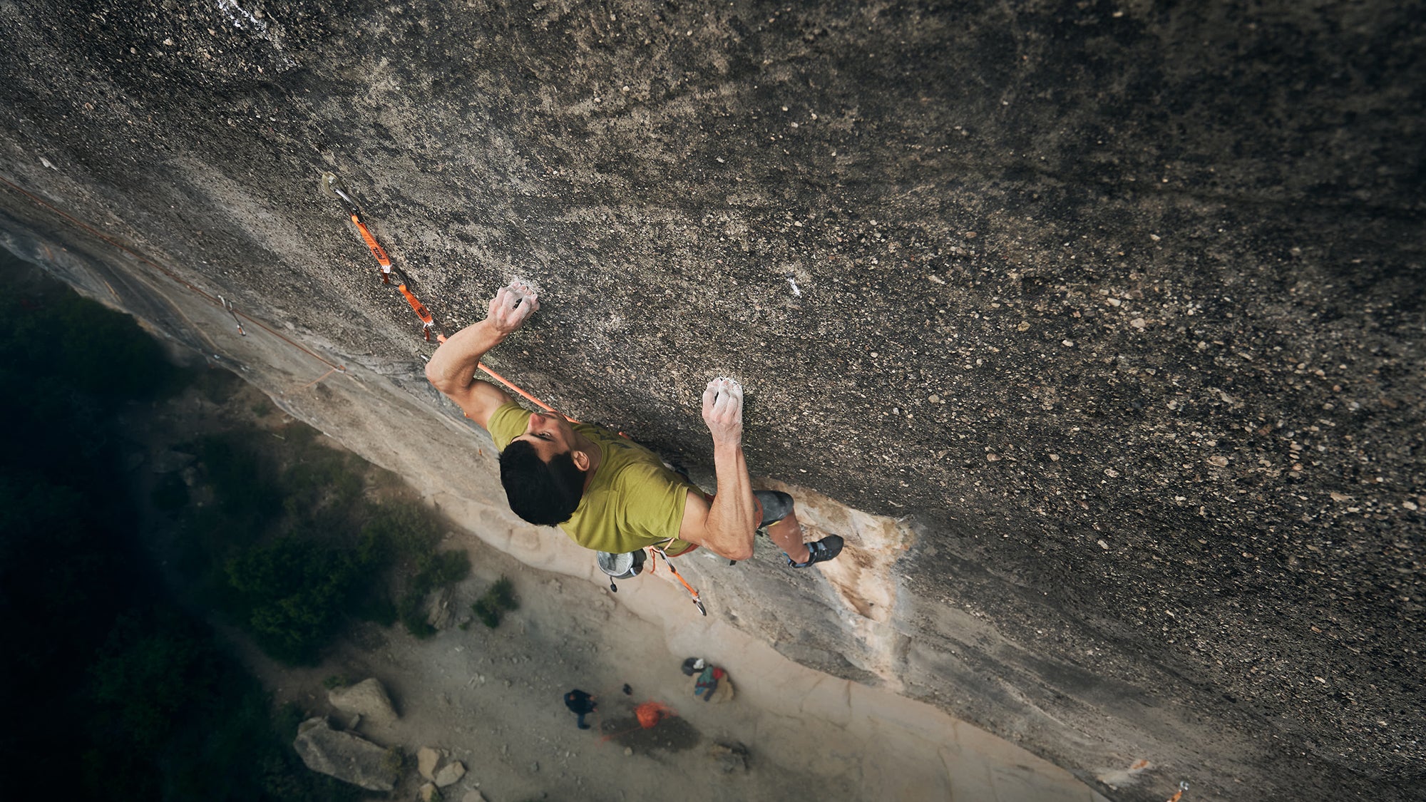 Jorge diaz-Rullo on a wall in chimera 