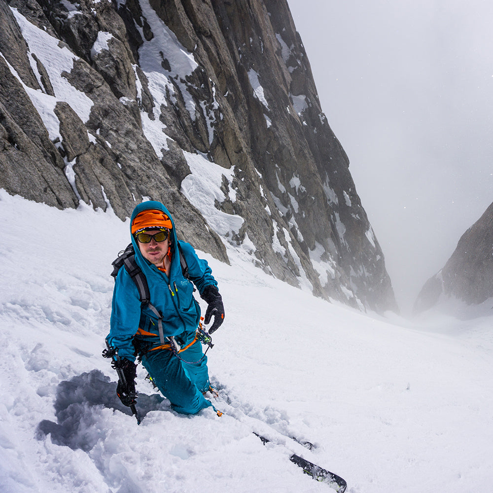 Vivian Bruchez in one of many steep walls he skied 