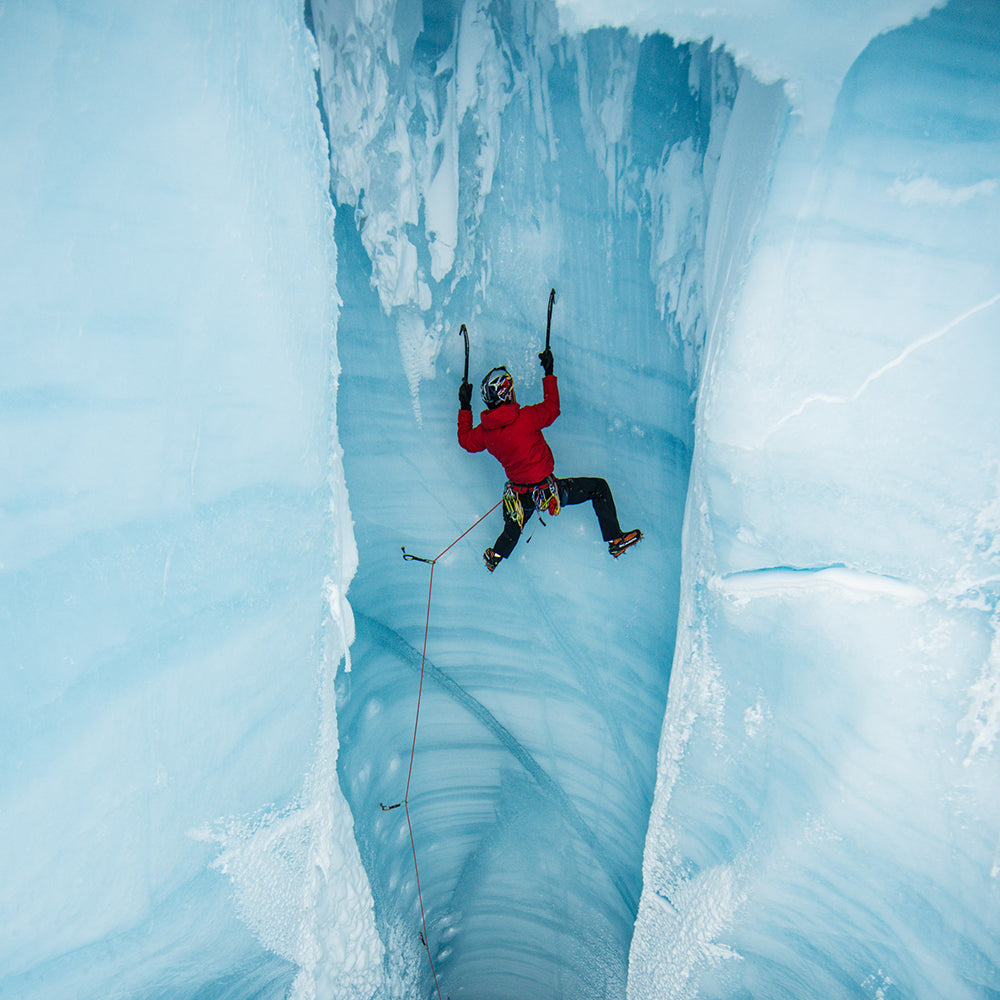 Will gadd ice climbing in a cave